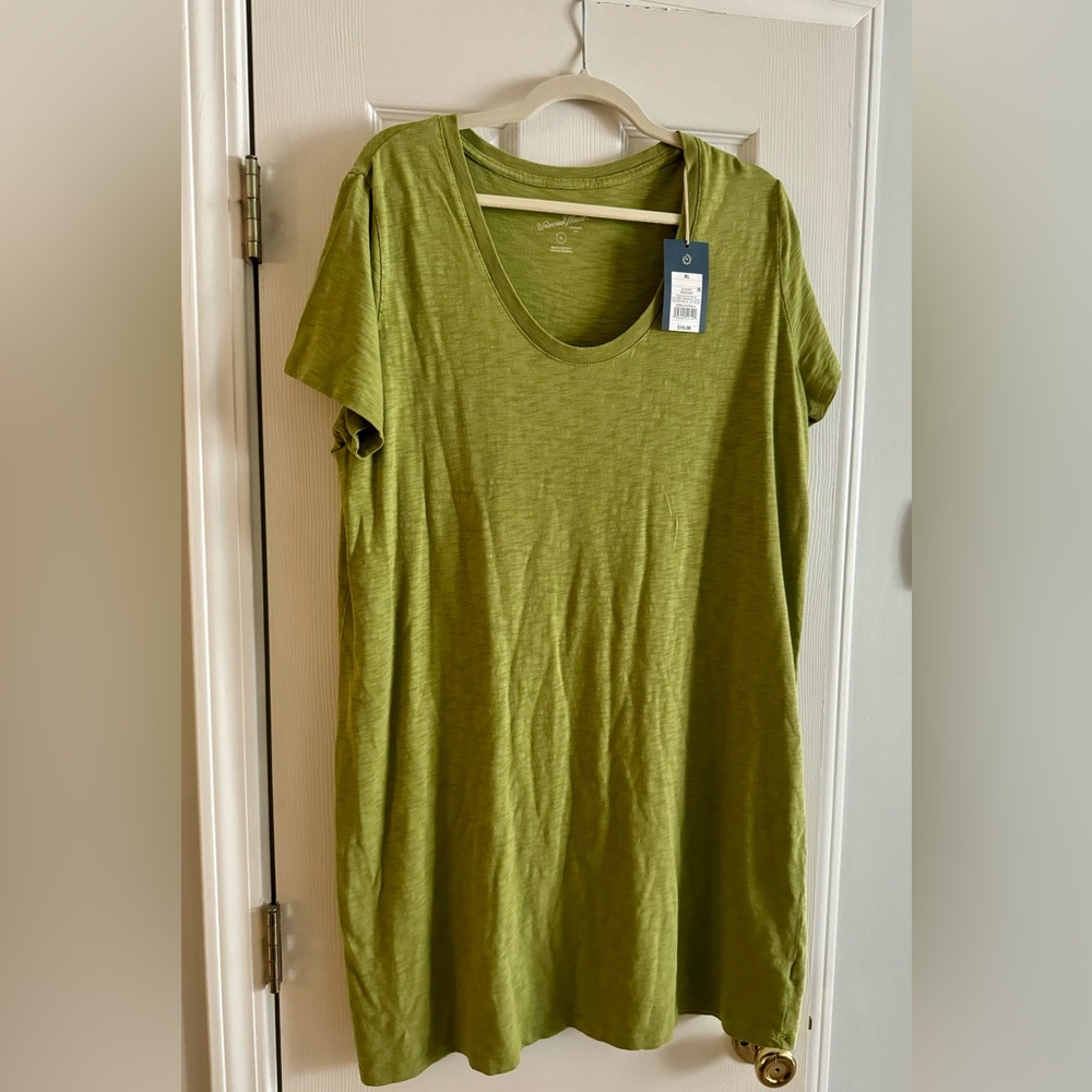 Short Sleeve T-Shirt Dress - Universal Thread Sz XL NWT Light bright green